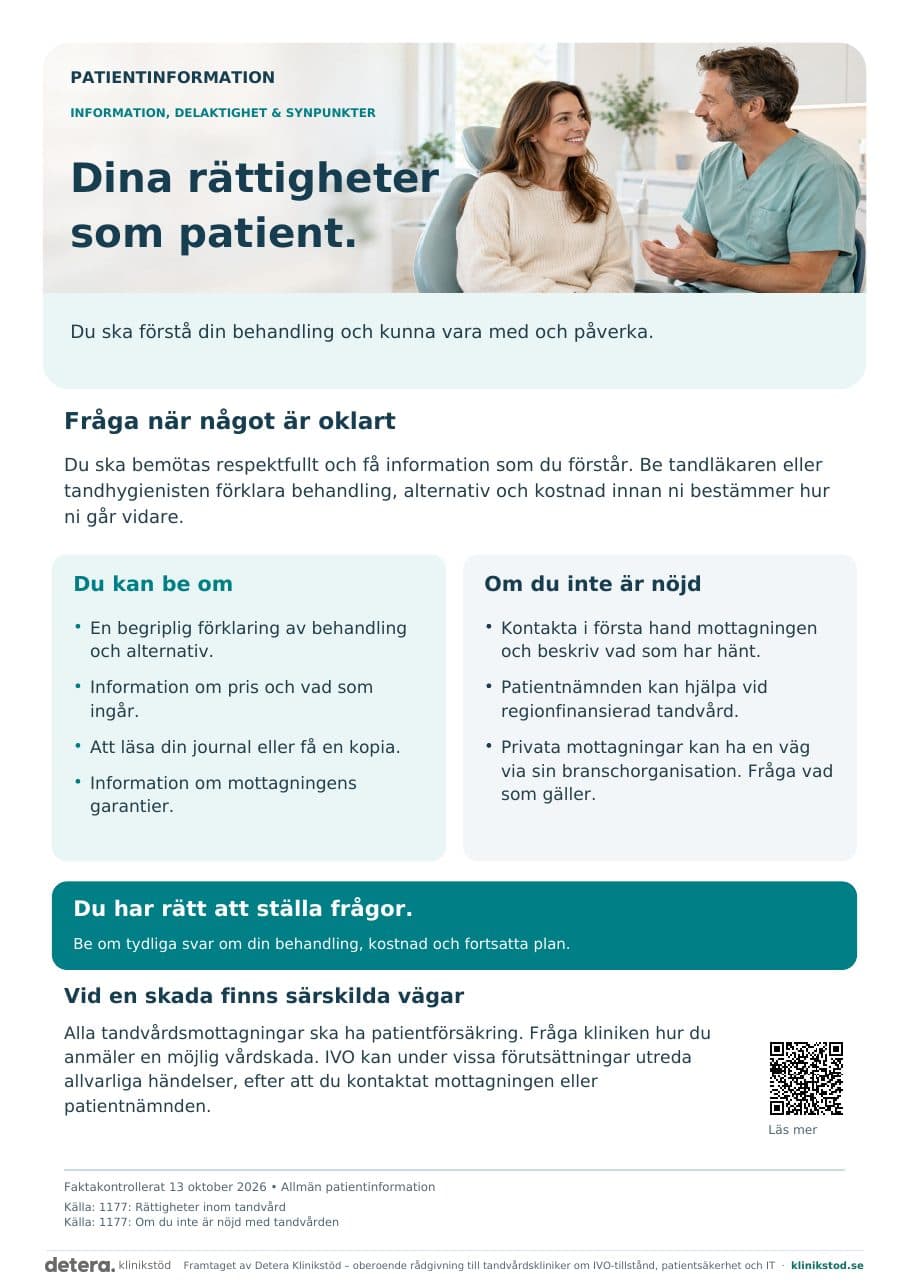 Förhandsvisning av Dina rättigheter som patient