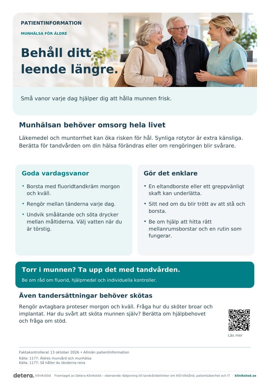 Förhandsvisning av Behåll ditt leende längre – munhälsa för äldre